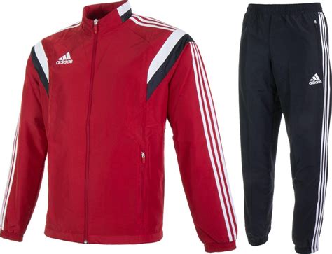 adidas pak heren rood|Adidas trainingspakken.